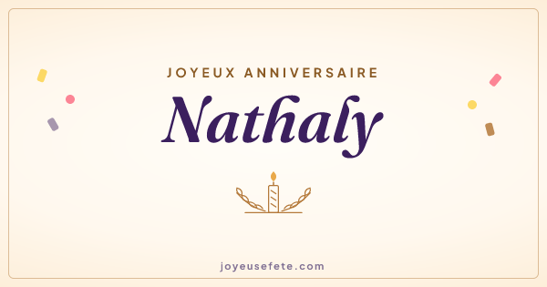 Image « Joyeux anniversaire Nathaly » au format large