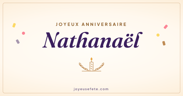 Image « Joyeux anniversaire Nathanaël » au format large