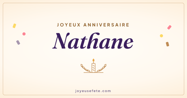 Image « Joyeux anniversaire Nathane » au format large