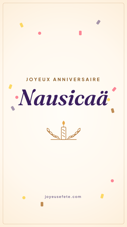 Image « Joyeux anniversaire Nausicaä » au format story