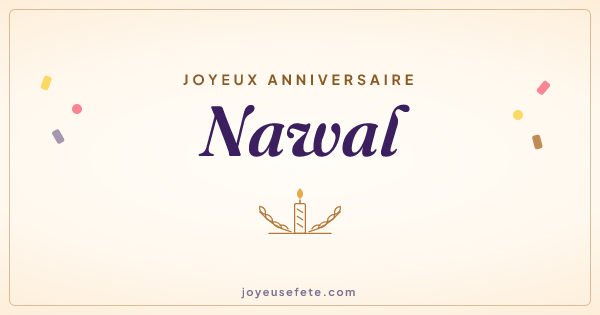 Image « Joyeux anniversaire Nawal » au format large