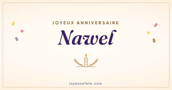 Image « Joyeux anniversaire Nawel » au format large