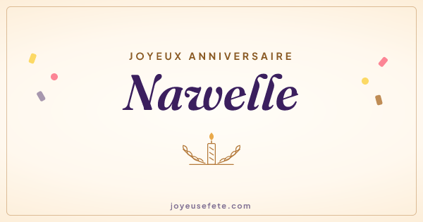 Image « Joyeux anniversaire Nawelle » au format large