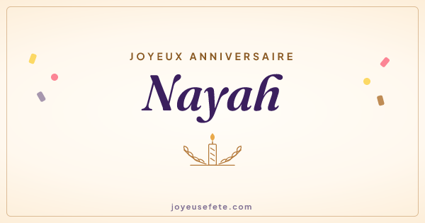 Image « Joyeux anniversaire Nayah » au format large
