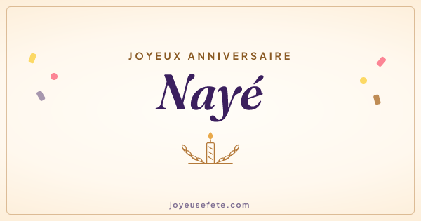 Image « Joyeux anniversaire Nayé » au format large