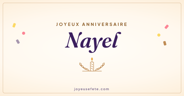 Image « Joyeux anniversaire Nayel » au format large