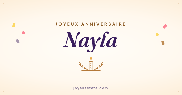 Image « Joyeux anniversaire Nayla » au format large