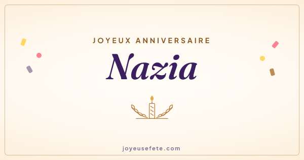 Image « Joyeux anniversaire Nazia » au format large