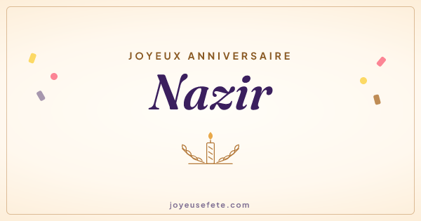 Image « Joyeux anniversaire Nazir » au format large