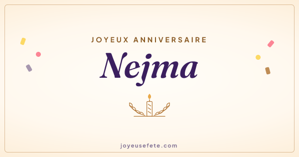 Image « Joyeux anniversaire Nejma » au format large