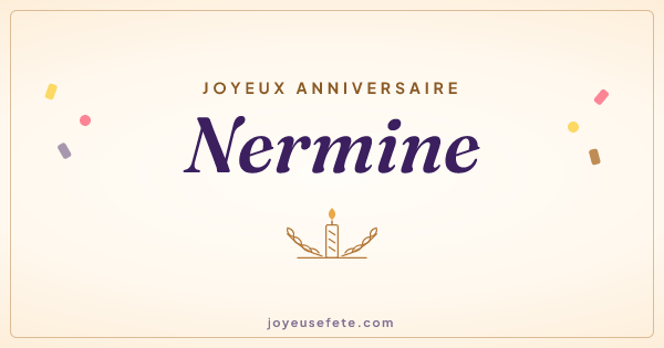 Image « Joyeux anniversaire Nermine » au format large