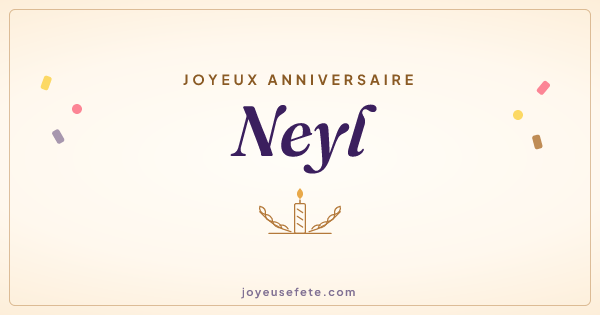 Image « Joyeux anniversaire Neyl » au format large