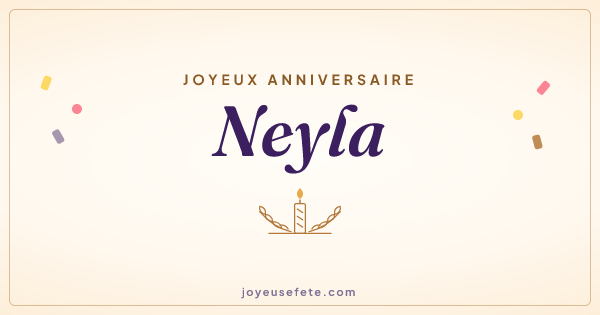 Image « Joyeux anniversaire Neyla » au format large