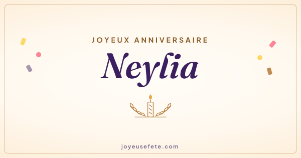 Image « Joyeux anniversaire Neylia » au format large