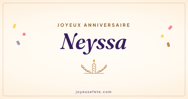 Image « Joyeux anniversaire Neyssa » au format large