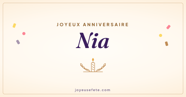 Image « Joyeux anniversaire Nia » au format large