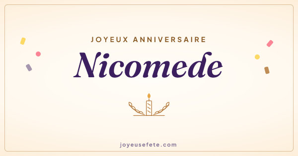 Image « Joyeux anniversaire Nicomede » au format large