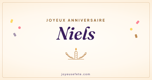 Image « Joyeux anniversaire Niels » au format large