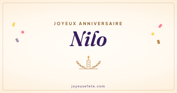 Image « Joyeux anniversaire Nilo » au format large
