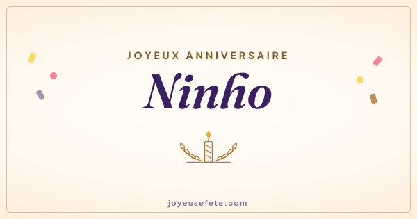Image « Joyeux anniversaire Ninho » au format large
