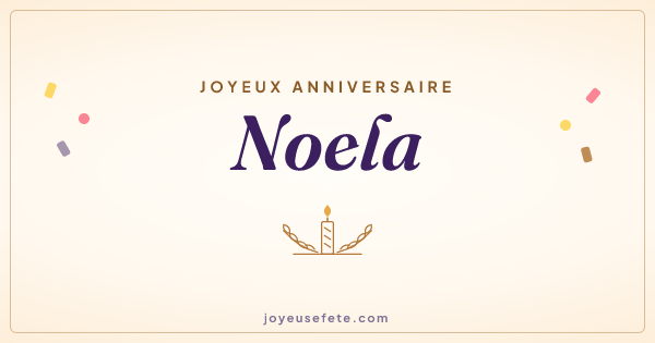 Image « Joyeux anniversaire Noela » au format large