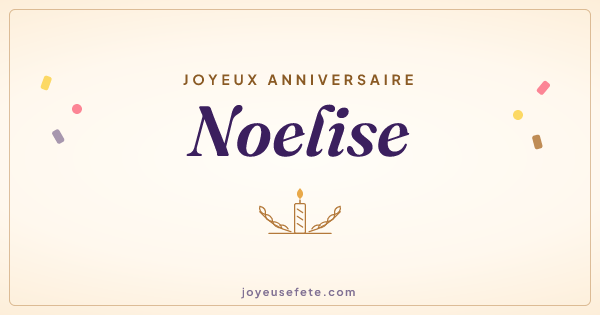 Image « Joyeux anniversaire Noelise » au format large