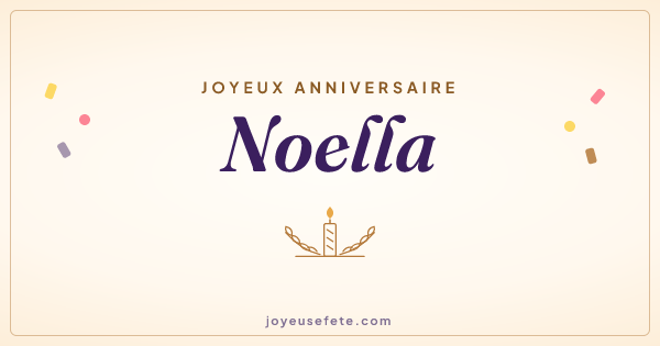 Image « Joyeux anniversaire Noella » au format large