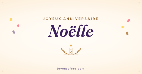 Image « Joyeux anniversaire Noëlle » au format large