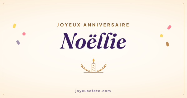 Image « Joyeux anniversaire Noëllie » au format large