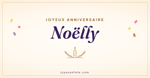 Image « Joyeux anniversaire Noëlly » au format large