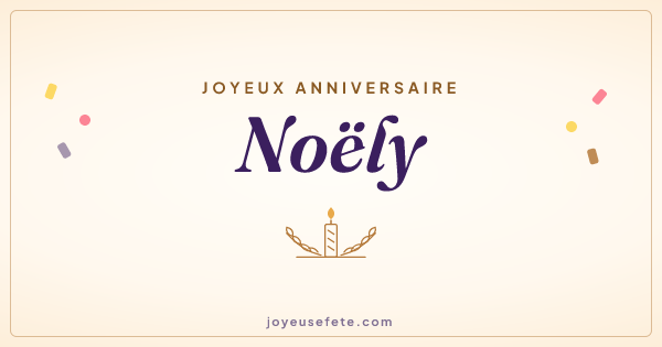 Image « Joyeux anniversaire Noëly » au format large