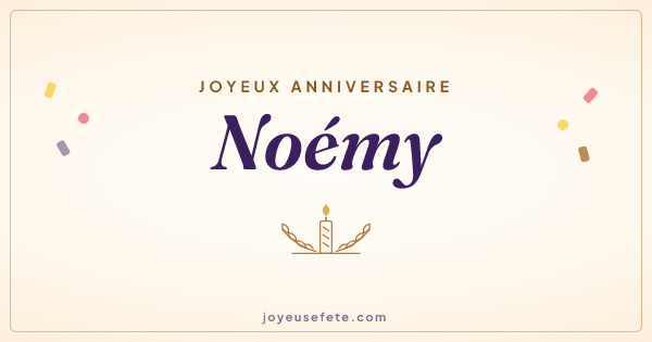 Image « Joyeux anniversaire Noémy » au format large