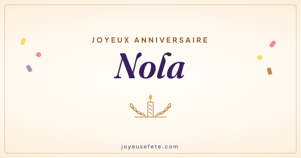 Image « Joyeux anniversaire Nola » au format large