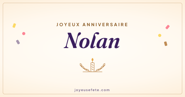 Image « Joyeux anniversaire Nolan » au format large