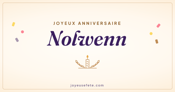 Image « Joyeux anniversaire Nolwenn » au format large