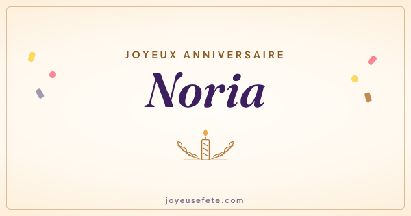 Image « Joyeux anniversaire Noria » au format large