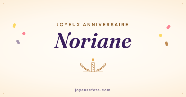 Image « Joyeux anniversaire Noriane » au format large