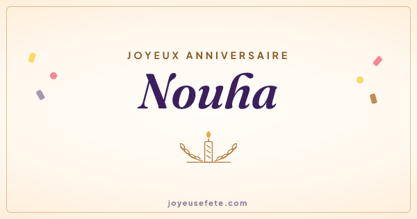 Image « Joyeux anniversaire Nouha » au format large