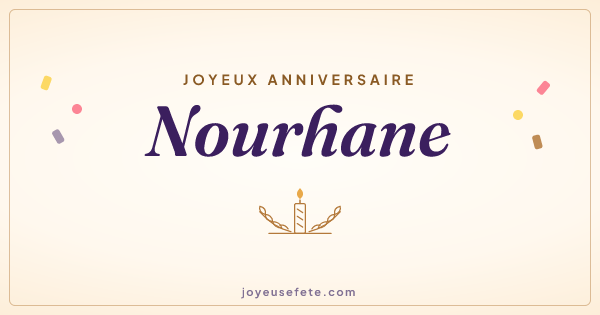 Image « Joyeux anniversaire Nourhane » au format large