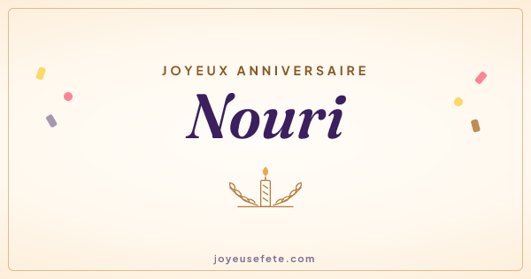 Image « Joyeux anniversaire Nouri » au format large