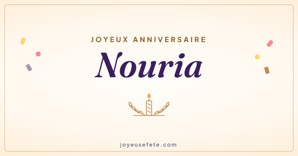 Image « Joyeux anniversaire Nouria » au format large