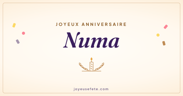Image « Joyeux anniversaire Numa » au format large