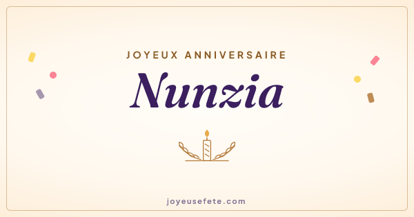 Image « Joyeux anniversaire Nunzia » au format large
