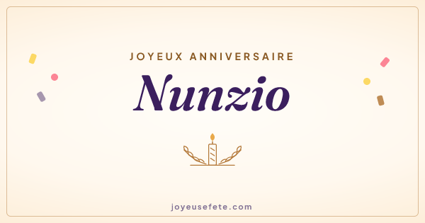 Image « Joyeux anniversaire Nunzio » au format large