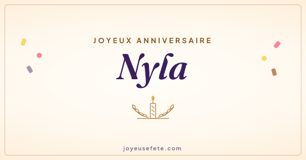 Image « Joyeux anniversaire Nyla » au format large