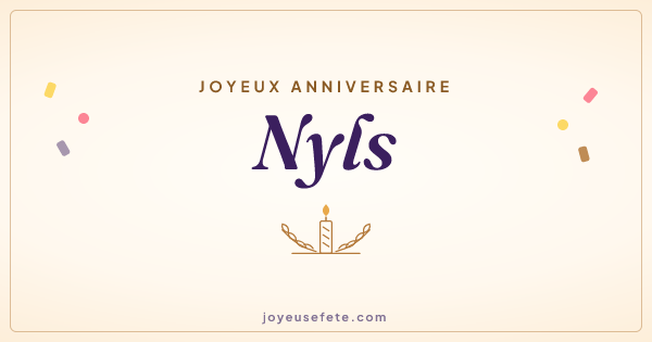 Image « Joyeux anniversaire Nyls » au format large