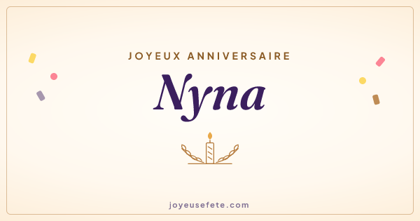 Image « Joyeux anniversaire Nyna » au format large