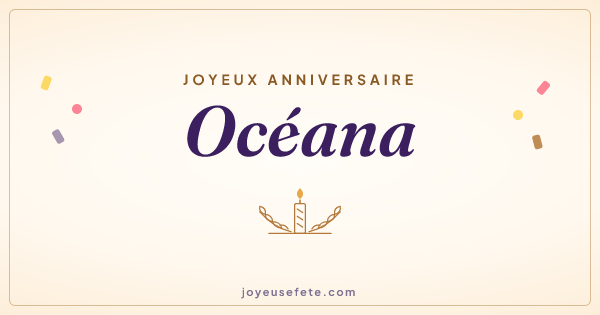Image « Joyeux anniversaire Océana » au format large