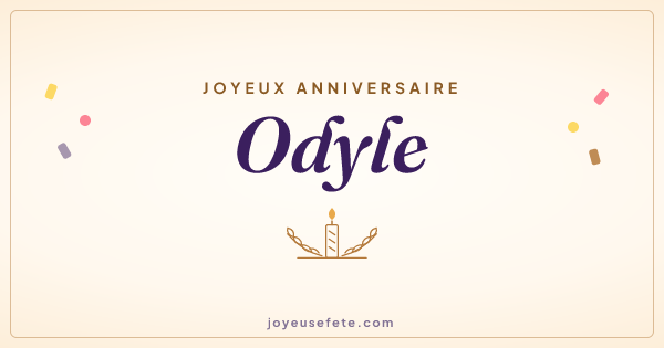 Image « Joyeux anniversaire Odyle » au format large