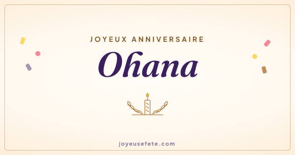 Image « Joyeux anniversaire Ohana » au format large